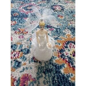 Vtg Hallmark Barbie Wedding Day Bride Ornament 1997